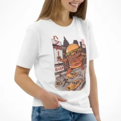 Japanese T-Shirt - Burgerzilla -Nippon Life Market 10 min 72046819 e253 4187 8cf7 7adbb71c9506
