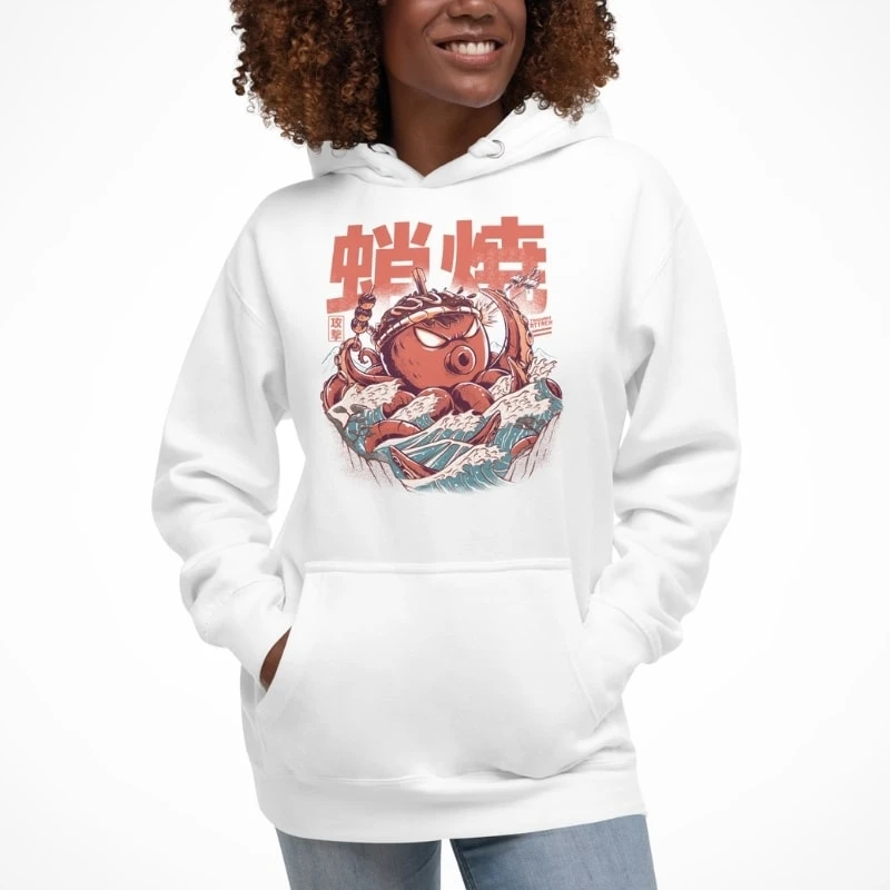 Japanese Hoodie - Takoyaki Attack 2 Japanese Hoodie - Takoyaki Attack - Image 2