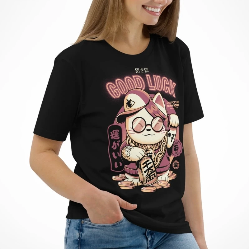 Maneki Neko T-Shirt 4 Maneki Neko T-Shirt - Image 4
