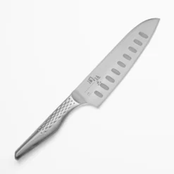 Seki Magoroku Shoso Santoku Knife โ 6.5 In - Granton Edge