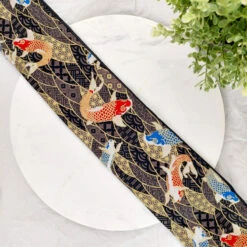 Black Obi Belt Womens Koi Fish -Nippon Life Market 20220818 090531 2