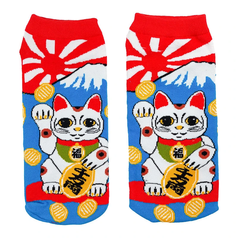 Japanese Maneki Neko Socks 1 Japanese Maneki Neko Socks