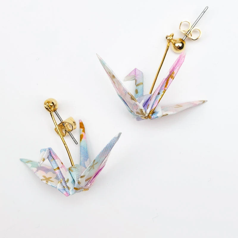 Origami Crane Earrings 2 Origami Crane Earrings - Image 2