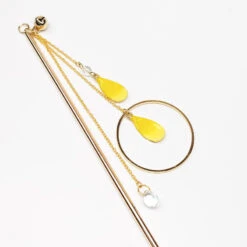 Japanese Kanzashi - Yellow Petals -Nippon Life Market 20230406 154402