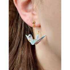 Origami Crane Earrings