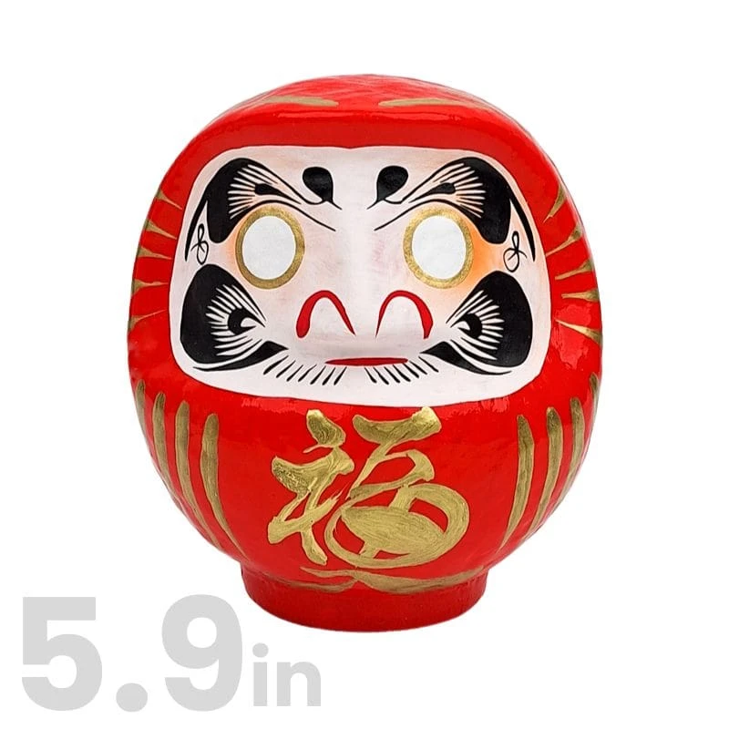 Red Japanese Daruma – 3.5” To 5.9” 5 Red Japanese Daruma – 3.5” To 5.9” - Image 5