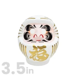 White Japanese Daruma – 3.5” To 5.9” -Nippon Life Market 43 min