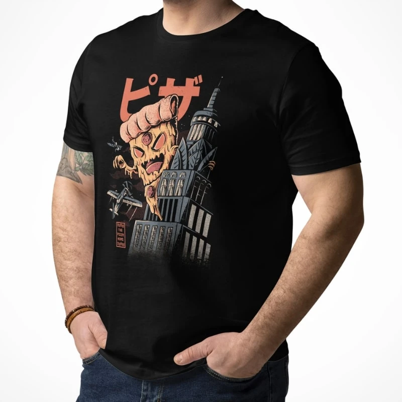 Funny Japanese T-Shirt - Godpizza 3 Funny Japanese T-Shirt - Godpizza - Image 3