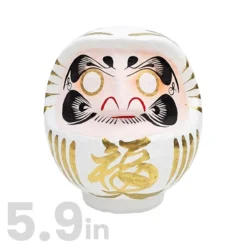 White Japanese Daruma – 3.5” To 5.9” -Nippon Life Market 47 min
