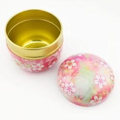 Pink Flowered Metal Tea Caddy 10 Pink Flowered Metal Tea Caddy -Nippon Life Market 5 min