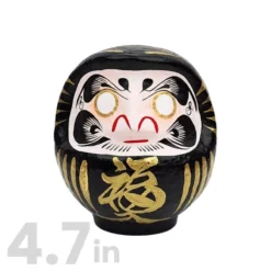 Black Japanese Daruma – 3.5” To 5.9” -Nippon Life Market 51 min