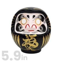 Black Japanese Daruma – 3.5” To 5.9” -Nippon Life Market 53 min