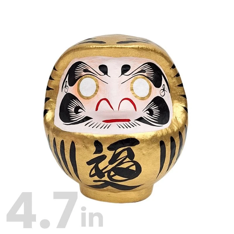 Gold Japanese Daruma – 3.5” To 5.9” 4 Gold Japanese Daruma – 3.5” To 5.9” - Image 4