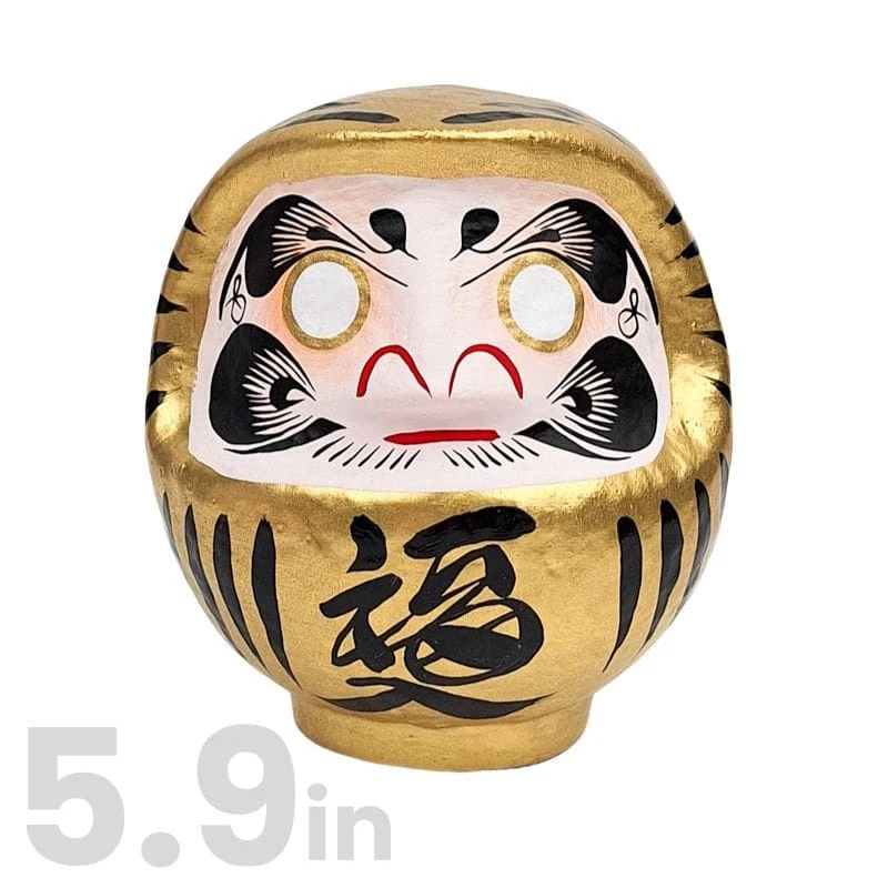 Gold Japanese Daruma – 3.5” To 5.9” 5 Gold Japanese Daruma – 3.5” To 5.9” - Image 5