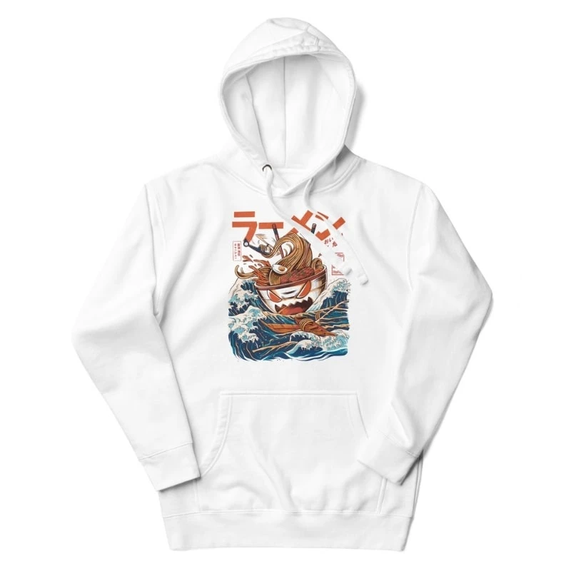 Japanese Art Hoodie - The Great Ramen Off Kanagawa 1 Japanese Art Hoodie - The Great Ramen Off Kanagawa