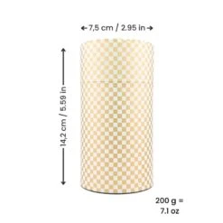 Japanese Tea Box - Golden Checkerboard -Nippon Life Market BoiteaTheJaponaiseUmeSakura 2 min