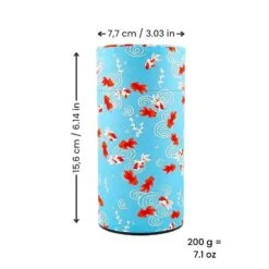 Washi Tea Canister - Kingyo -Nippon Life Market BoiteaTheJaponaiseWashiKingyo min