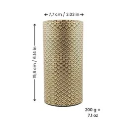 Washi Tea Canister - Seigaiha -Nippon Life Market BoiteaTheJaponaiseWashiSeigaiha min