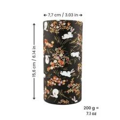 Washi Tea Canister - Usagi 7 Washi Tea Canister - Usagi -Nippon Life Market BoiteaTheJaponaiseWashiUsagi min