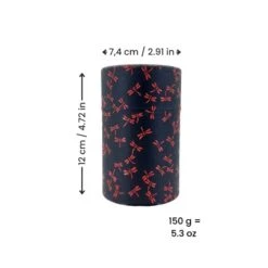 Bulk Tea Tin - Black Dragonfly -Nippon Life Market BoiteaTheVracLibelluleNoir min