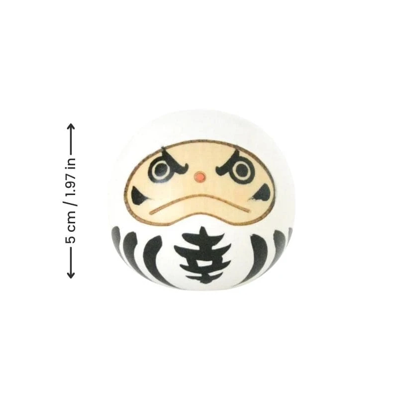 Kokeshi Daruma - White 4 Kokeshi Daruma - White - Image 4