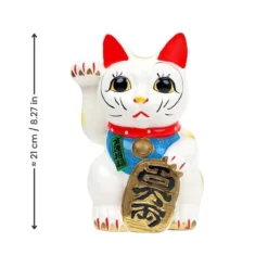 Maneki Neko White Seto - 21 Cm 9 Maneki Neko White Seto - 21 Cm -Nippon Life Market ManekiNekoBlancSeto 21cm min