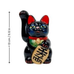 Maneki Neko Black Seto - 13 Cm -Nippon Life Market ManekiNekoNoirSeto 13cm min