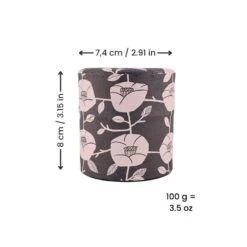 Small Tea Caddy - Tsubaki -Nippon Life Market PetiteBoiteaTheJaponaiseKiku 2 min