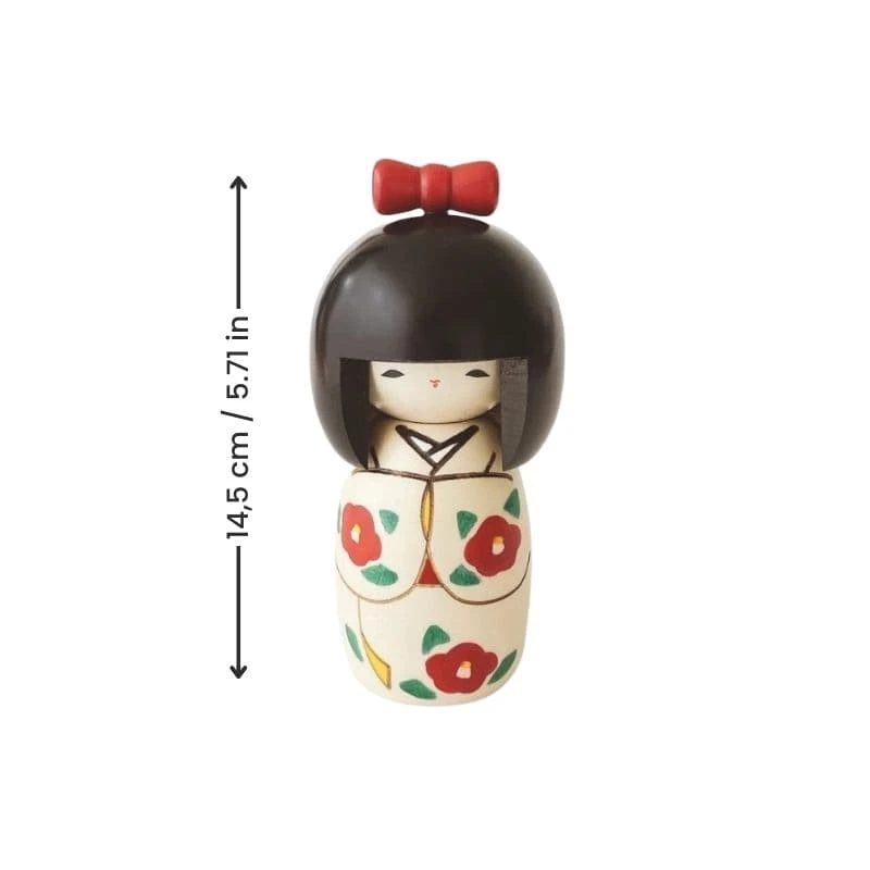Kokeshi Doll - Camellia 3 Kokeshi Doll - Camellia - Image 3