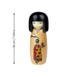 Kokeshi Doll Geisha -Nippon Life Market PoupeeKokeshiGeisha min