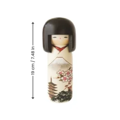 Kokeshi Doll - Mount Fuji -Nippon Life Market PoupeeKokeshiMontFuji min