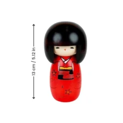 Red Kokeshi Doll -Nippon Life Market PoupeeKokeshiRouge min