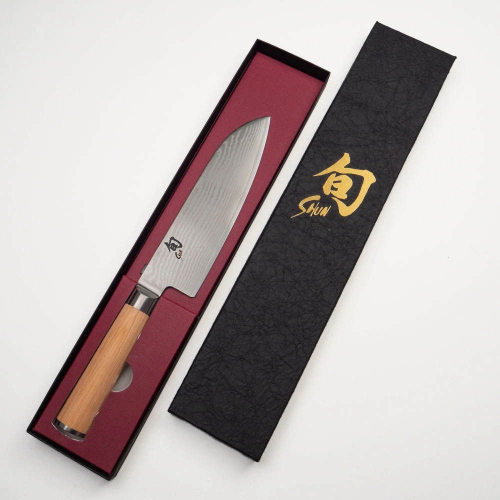 Shun Classic White Santoku Knife – 7.1 In 2 Shun Classic White Santoku Knife – 7.1 In - Image 2