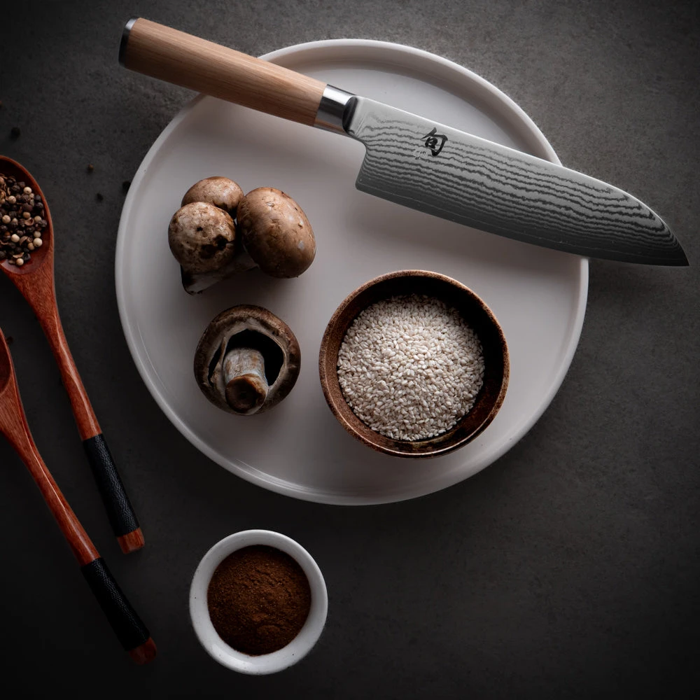 Shun Classic White Santoku Knife – 7.1 In 3 Shun Classic White Santoku Knife – 7.1 In - Image 3