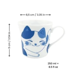 Kawaii Japanese Cat Mug -Nippon Life Market TasseJaponaiseChatKawaii min