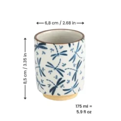 Japanese Tea Cup - Dragonfly 5 Japanese Tea Cup - Dragonfly -Nippon Life Market TasseaTheJaponaiseLibellule min