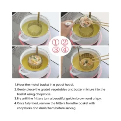 Japanese Stainless Steel Kakiage Mold -Nippon Life Market UDJ ABENT58 min