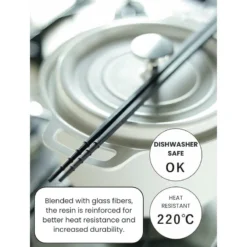 Japanese Kitchen Chopsticks - 12.2 In -Nippon Life Market UDJ BAGUET156 1 min