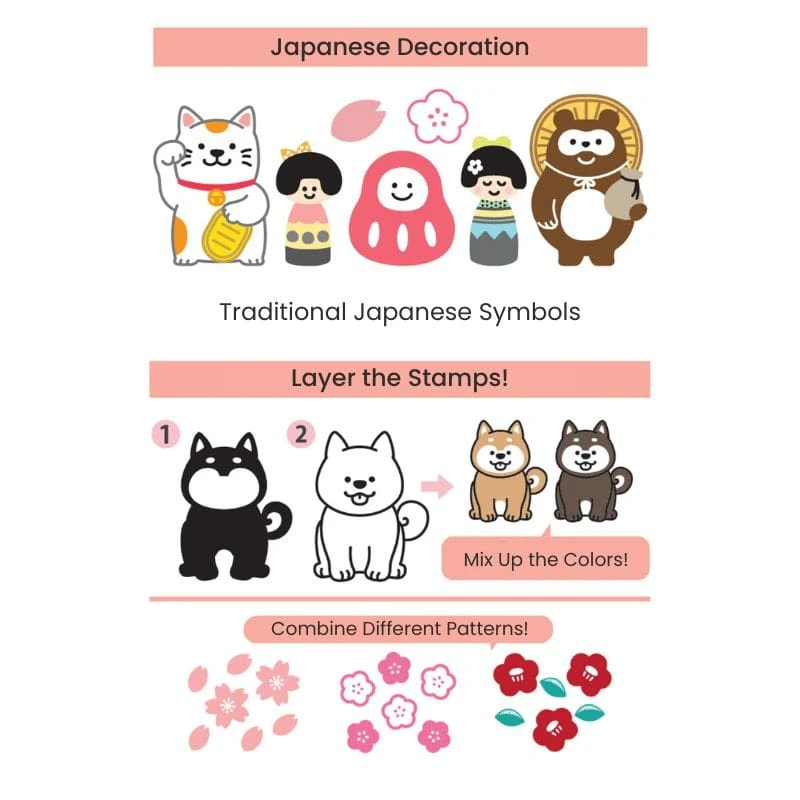 Clear Stamps - Japanese Fuku 5 Clear Stamps - Japanese Fuku - Image 5