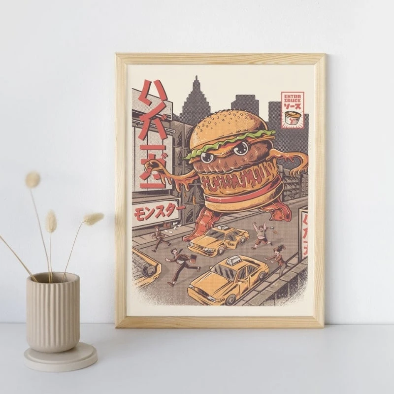 Japanese Poster - Burgerzilla 2 Japanese Poster - Burgerzilla - Image 2