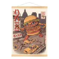 Japanese Poster - Burgerzilla 5 Japanese Poster - Burgerzilla -Nippon Life Market affiche japonaise burgerzilla a3 546
