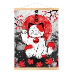 Lucky Cat Poster -Nippon Life Market affiche japonaise chat porte bonheur a3 871