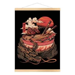 Japanese Poster - Dragon Ramen -Nippon Life Market affiche japonaise dragon ramen a3 959