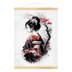 Nostalgia Of A Geisha Poster -Nippon Life Market affiche japonaise nostalgie dune geisha a3 783