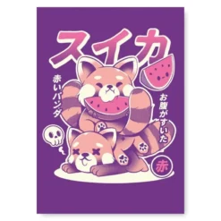 Japanese Poster - Red Panda