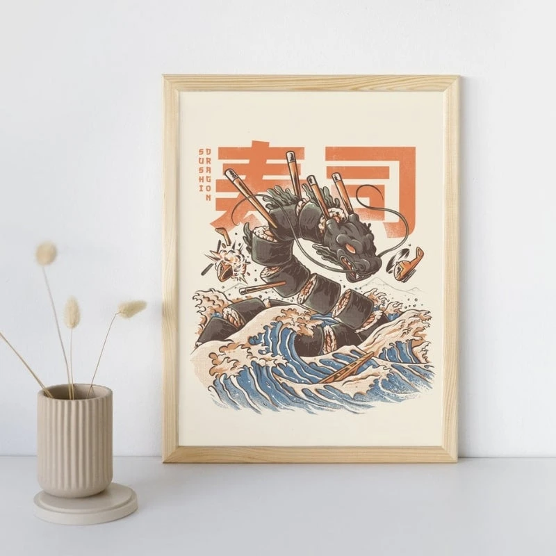 Japanese Poster - Sushi Dragon 2 Japanese Poster - Sushi Dragon - Image 2