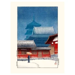 Japanese Poster - Tennoji Temple