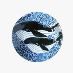 Japanese Soup Plate - Whale