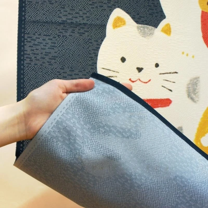 Blue Noren Maneki Neko 3 Blue Noren Maneki Neko - Image 3