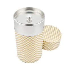 Japanese Tea Box - Golden Checkerboard -Nippon Life Market boite a the japonaise damier dore 148